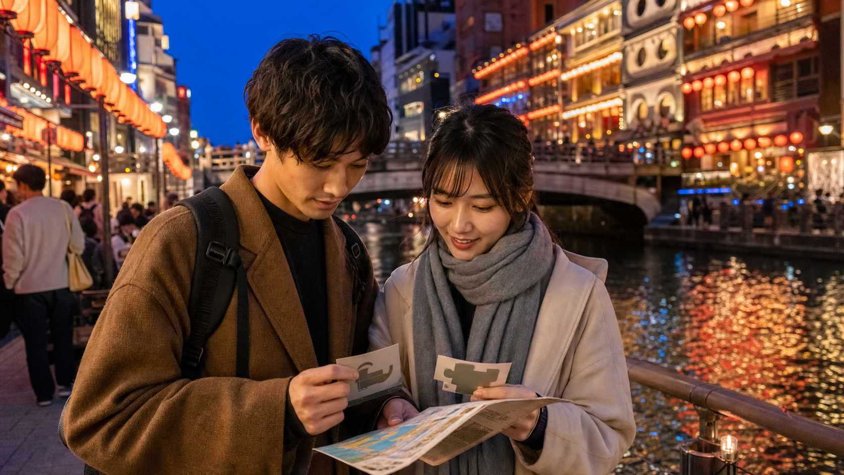 道頓堀の謎解き｜混雑を避ける集合と夜の回り方
