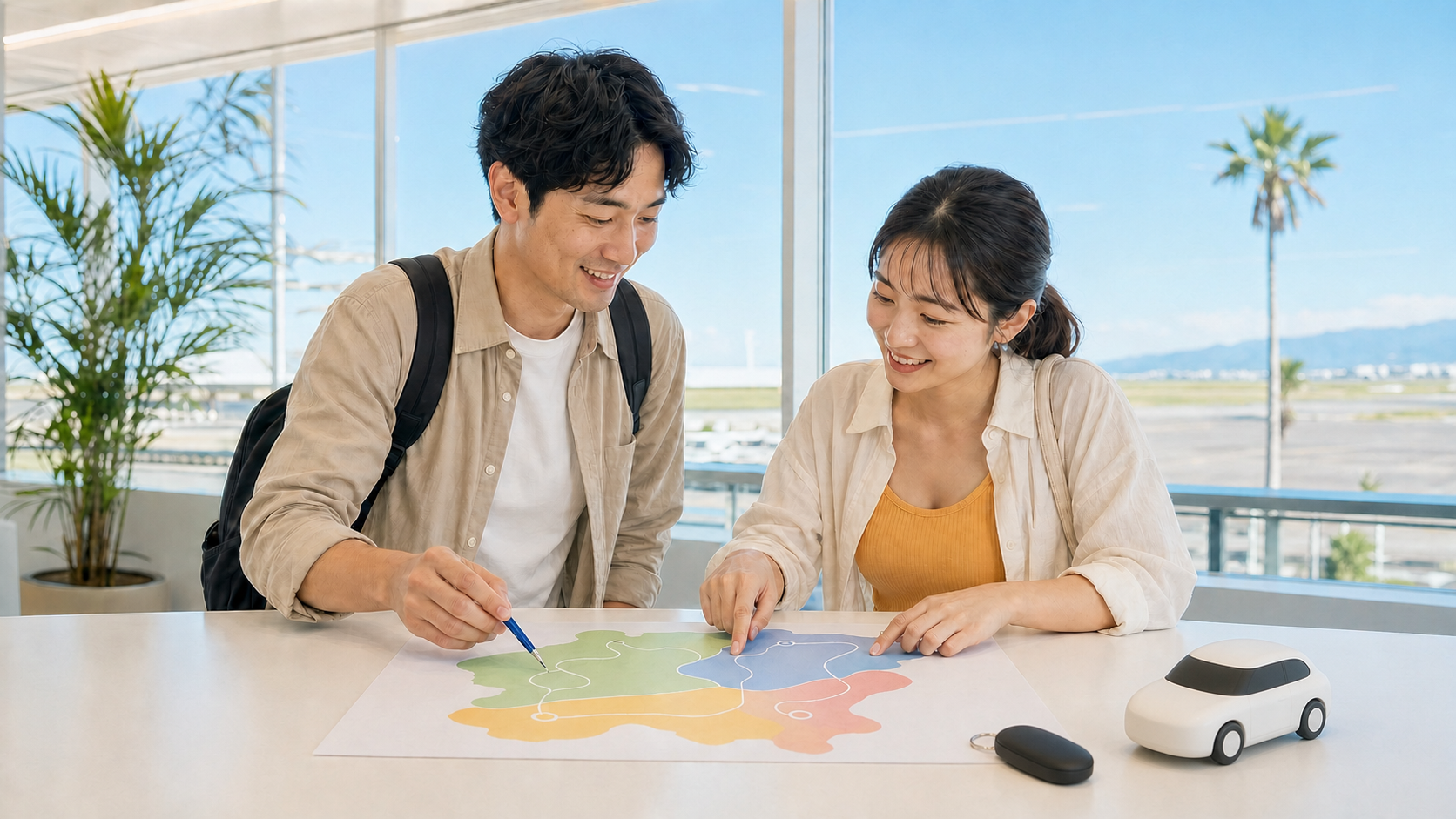 宮崎の謎解き｜車・空港・旅行日の計画