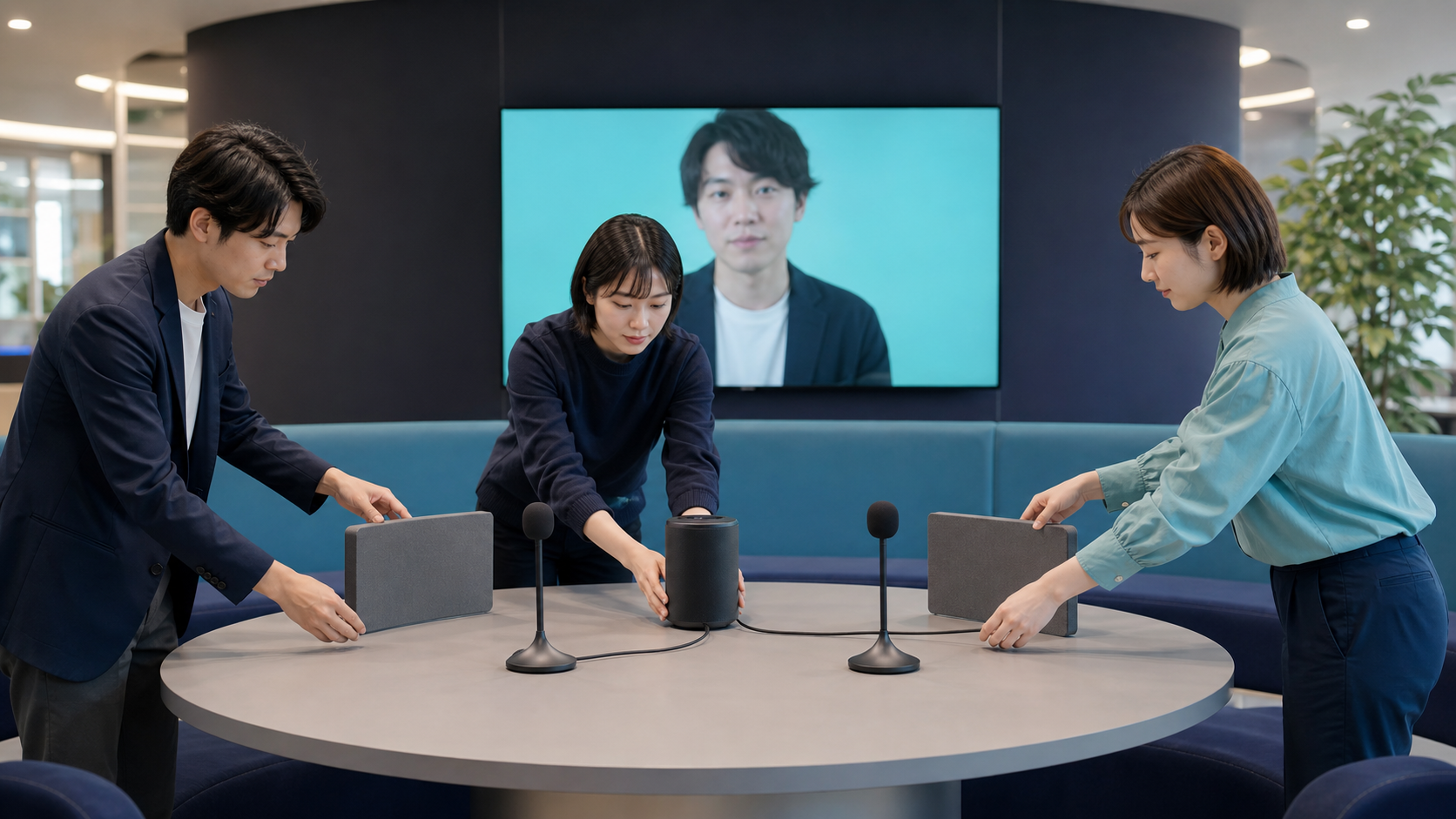 ハイブリッド謎解き 会場音声｜会話を遠隔側へ届ける