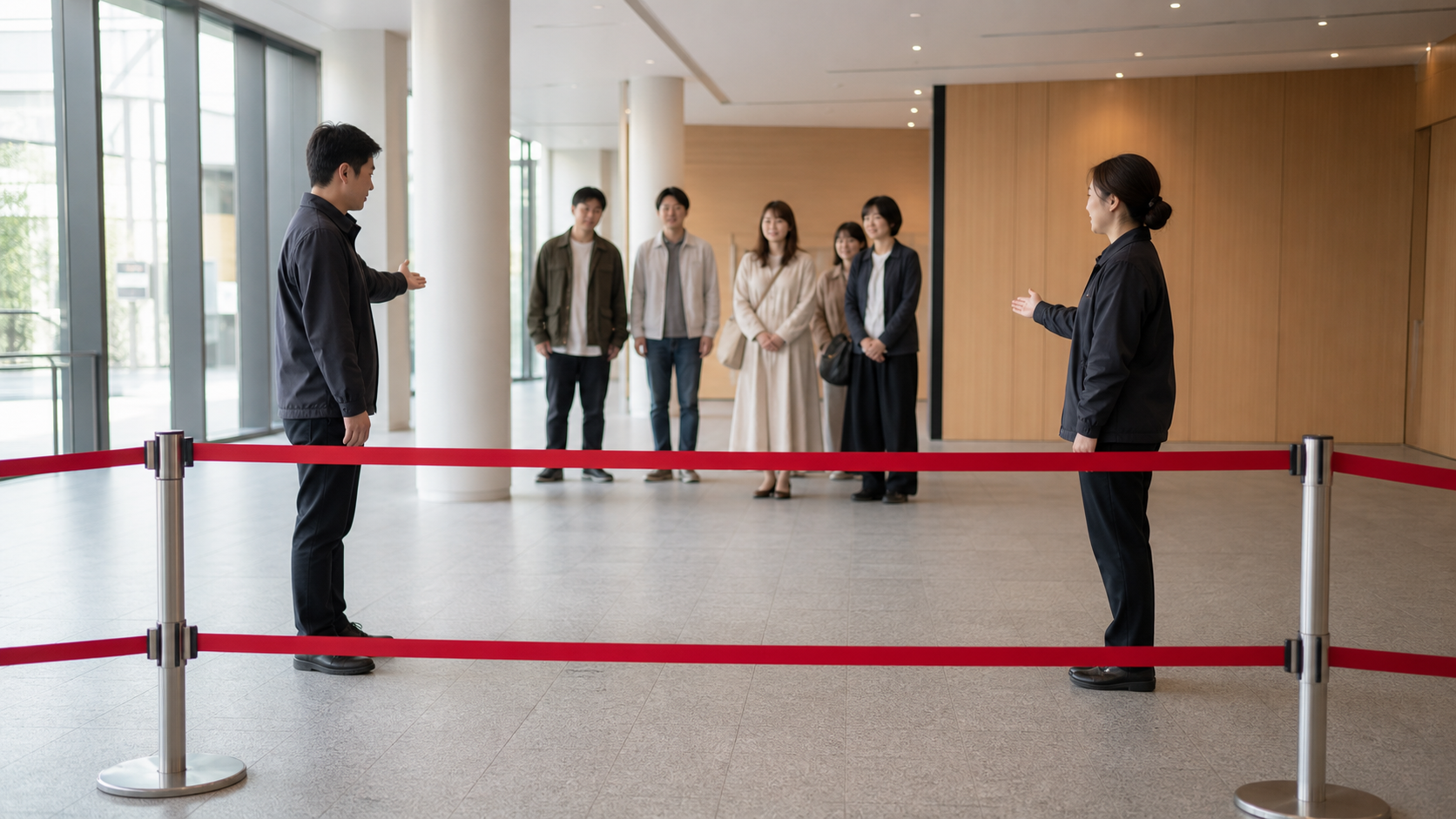 謎解き 混雑時 入場制限｜滞留量で待機と一時停止を決める