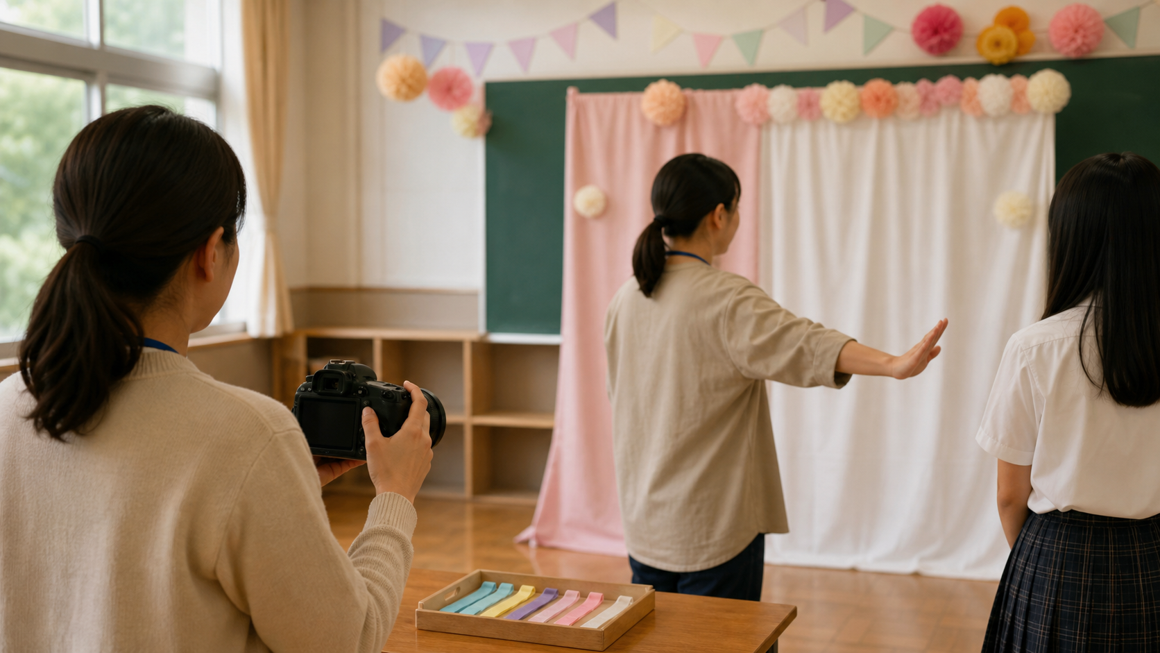 文化祭 謎解き 写真撮影｜撮影範囲と写り込み対策