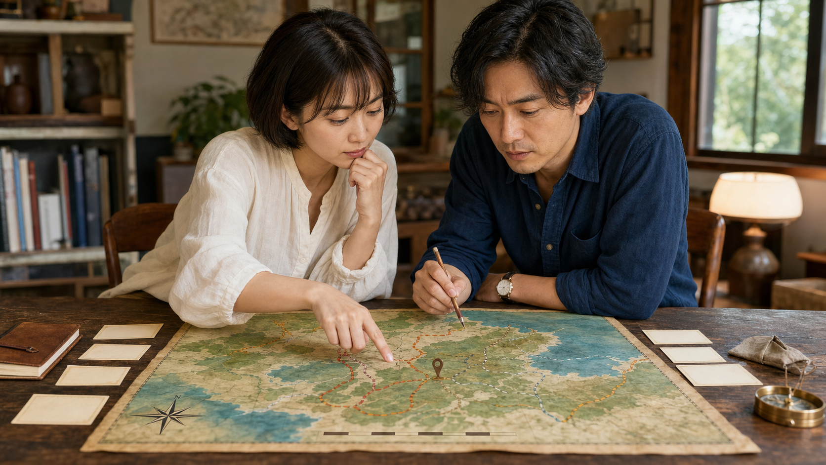 謎解きの地図問題｜方角・縮尺・現在地の確認