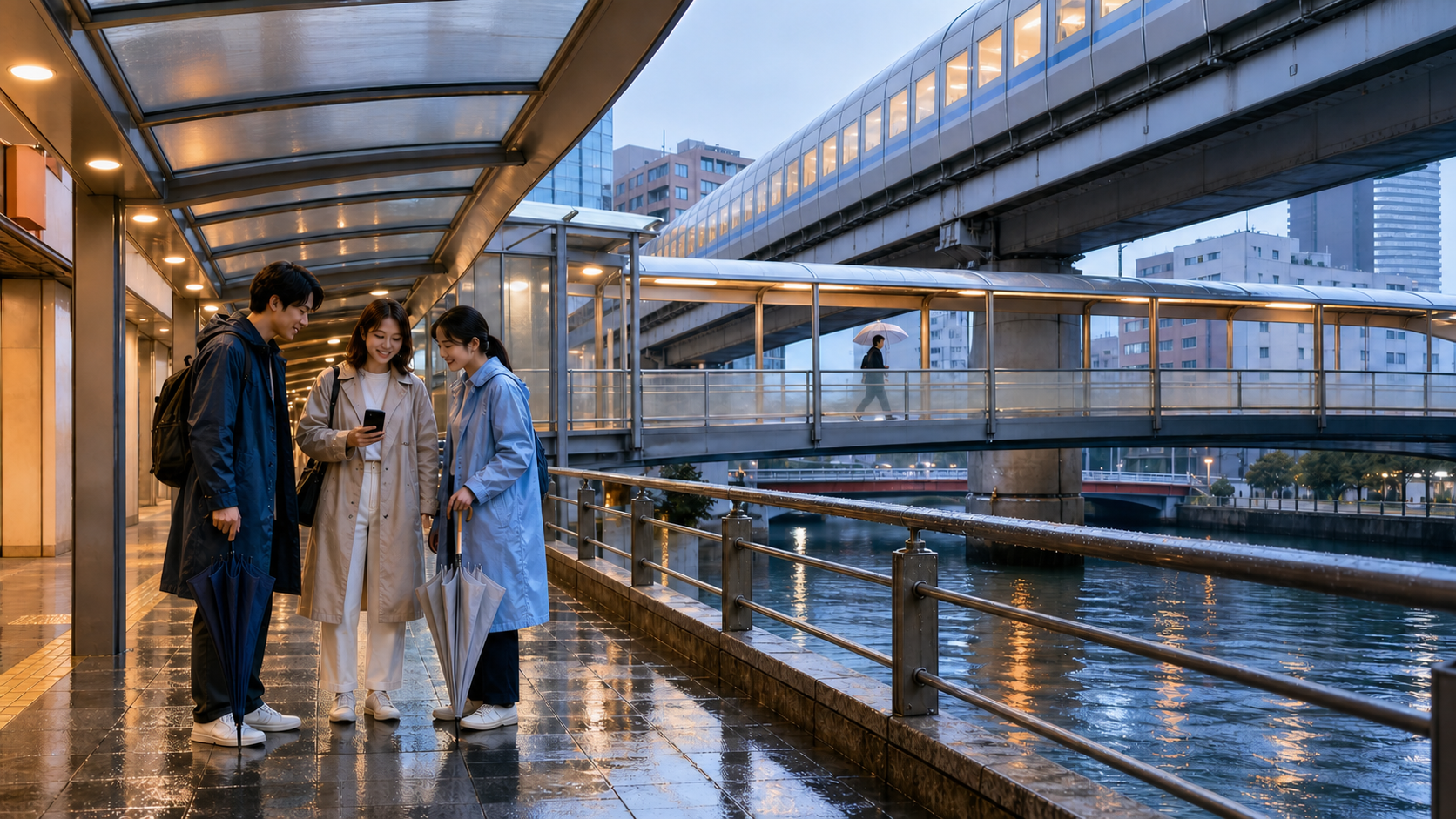 京橋 謎解き 雨天｜集合経路を確認