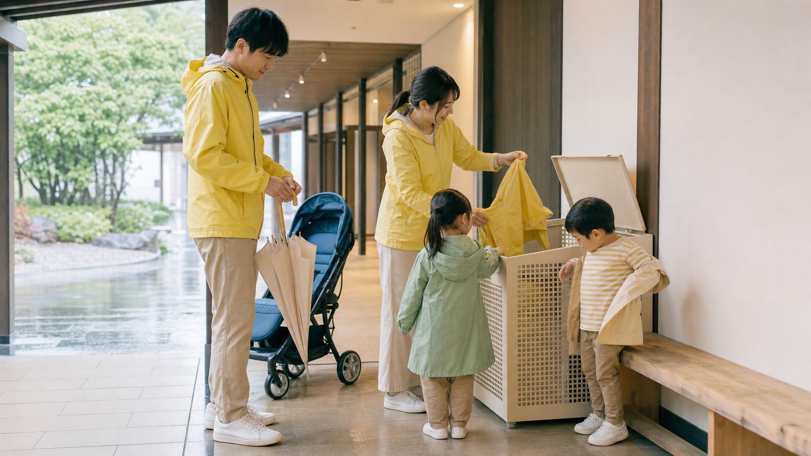 謎解き 家族 雨の日｜家族参加を確認