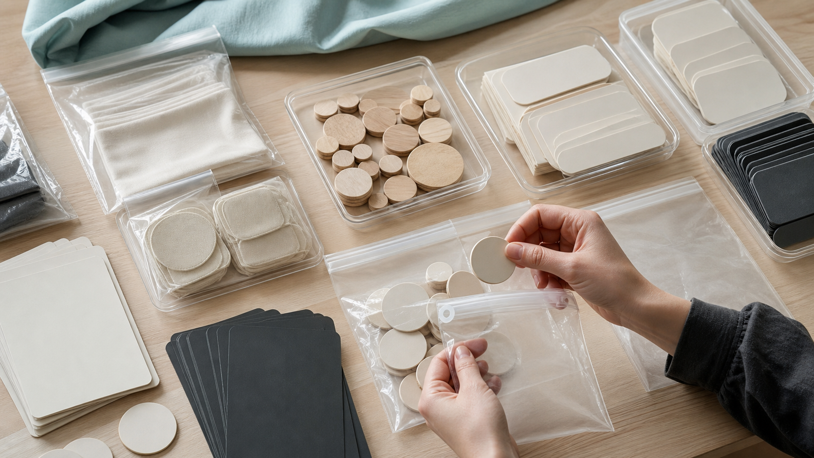 謎解きキット 部品仕分け｜使用順と未使用部品を分けて保管する