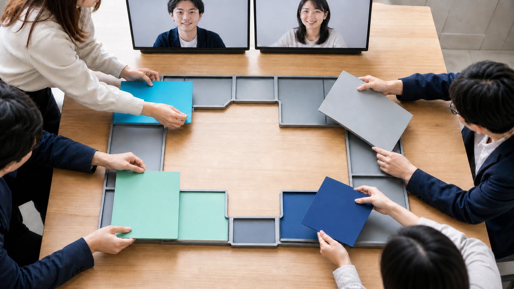 オンライン謎解き 研修 情報共有｜資料の共有範囲を分ける