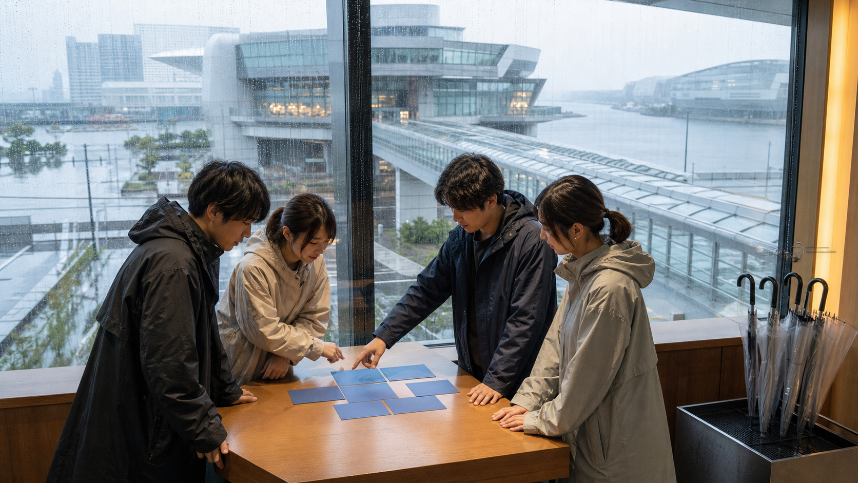 お台場 脱出ゲーム 雨｜駅外動線を決める