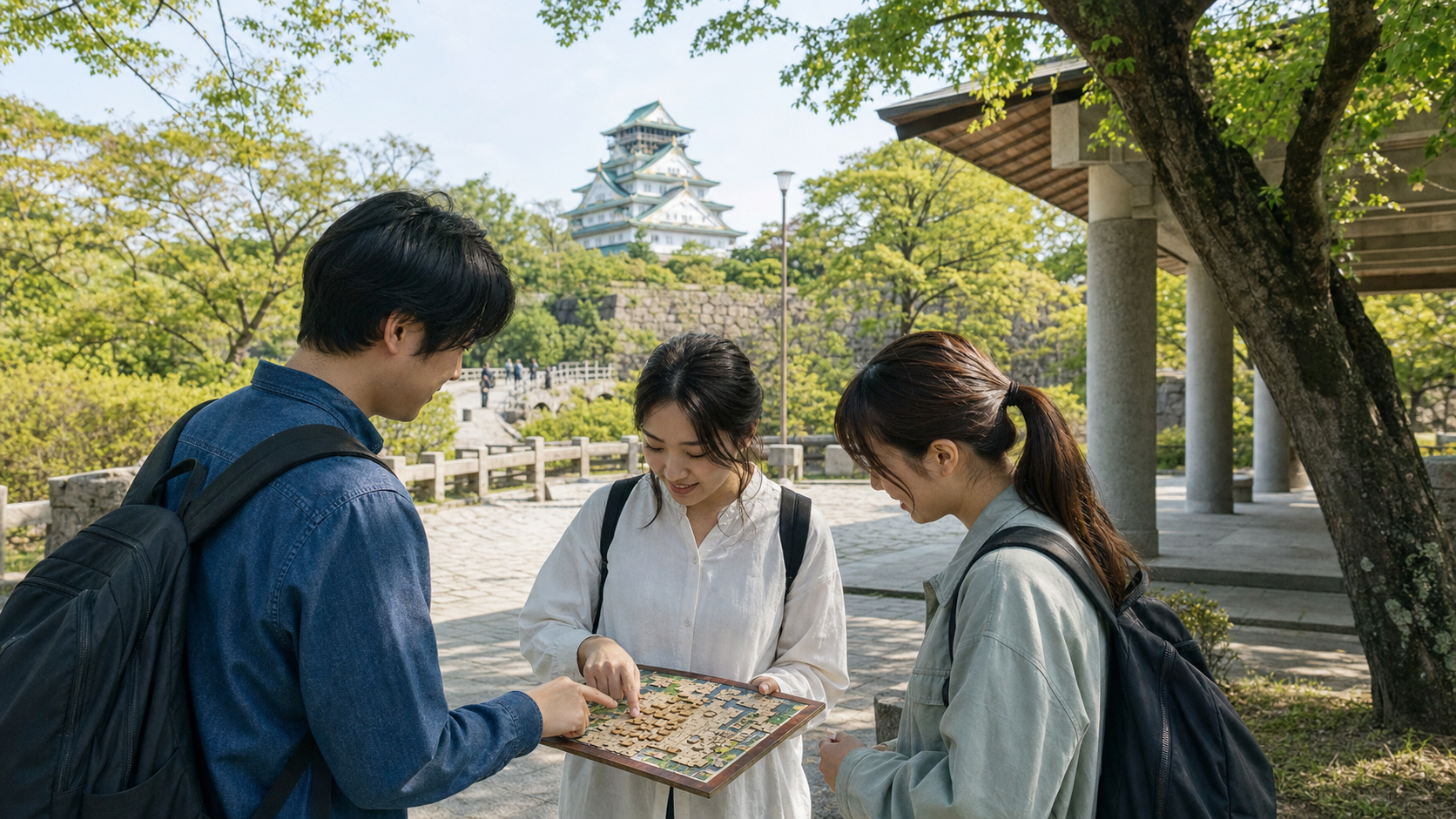 大阪城の謎解き｜公園移動・天候・所要時間