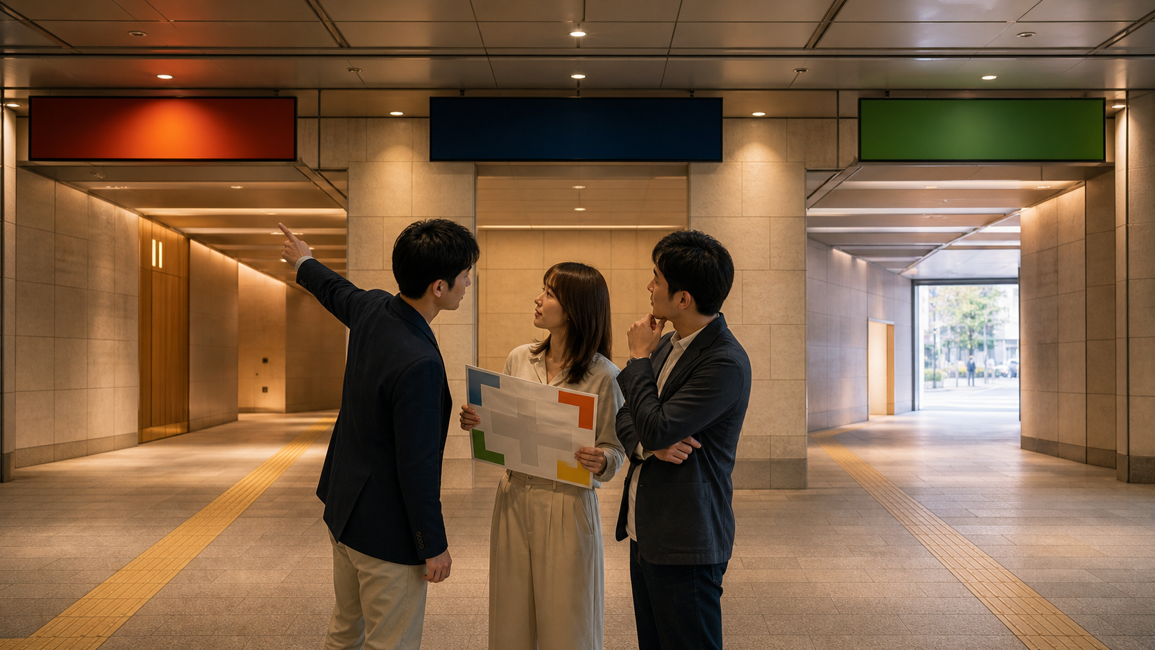 銀座 謎解き 地下出口｜駅外動線を決める