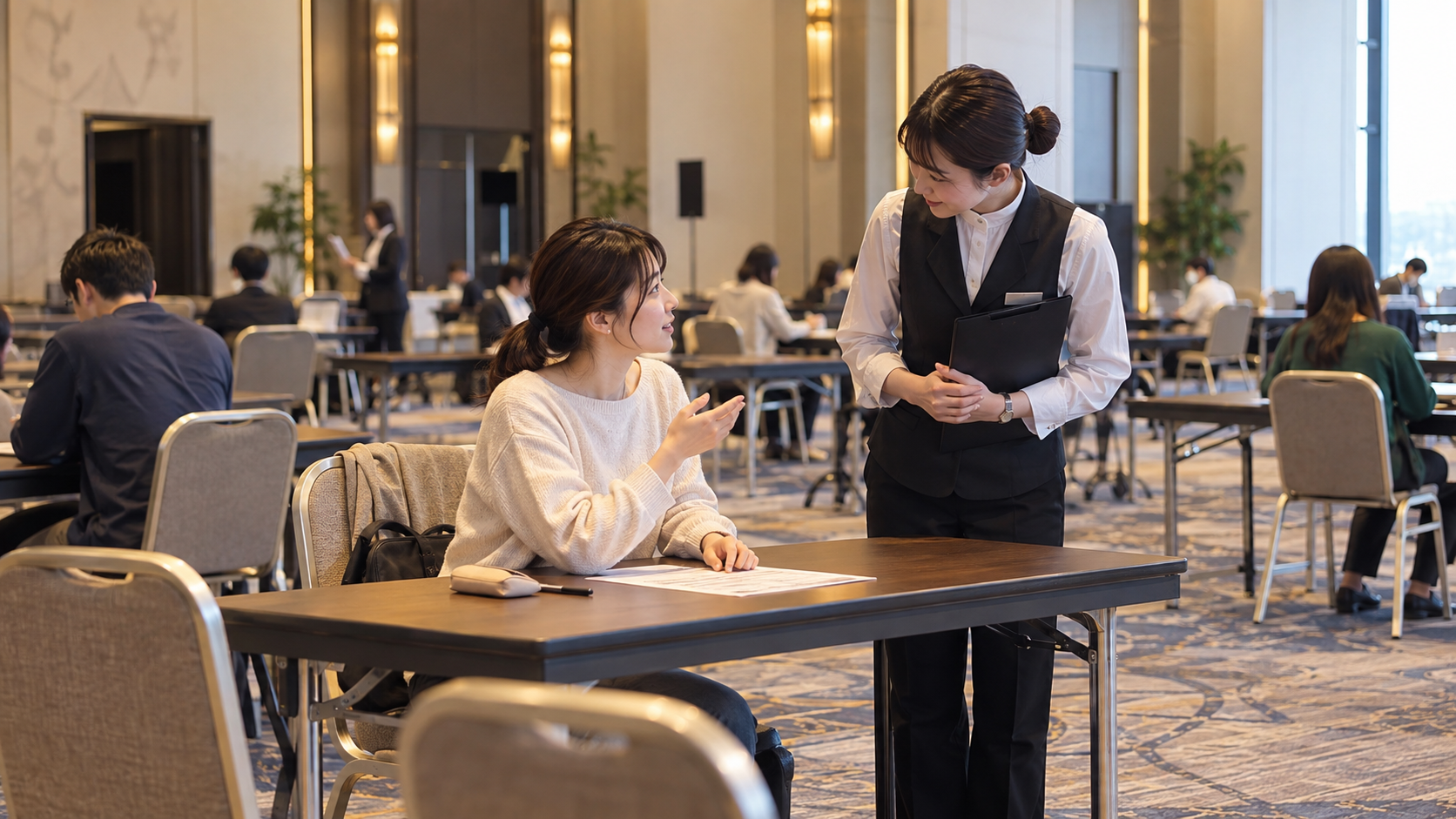 ホール型の謎解きで席移動はできる？
