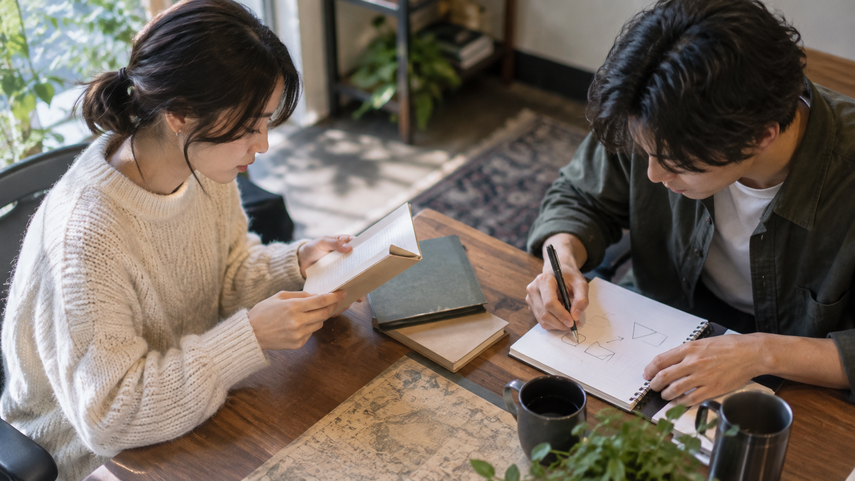 謎解きで読む人と書く人の分担を決める