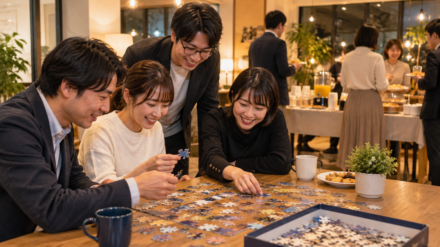 忘年会の謎解きの時間配分と歓談の取り方