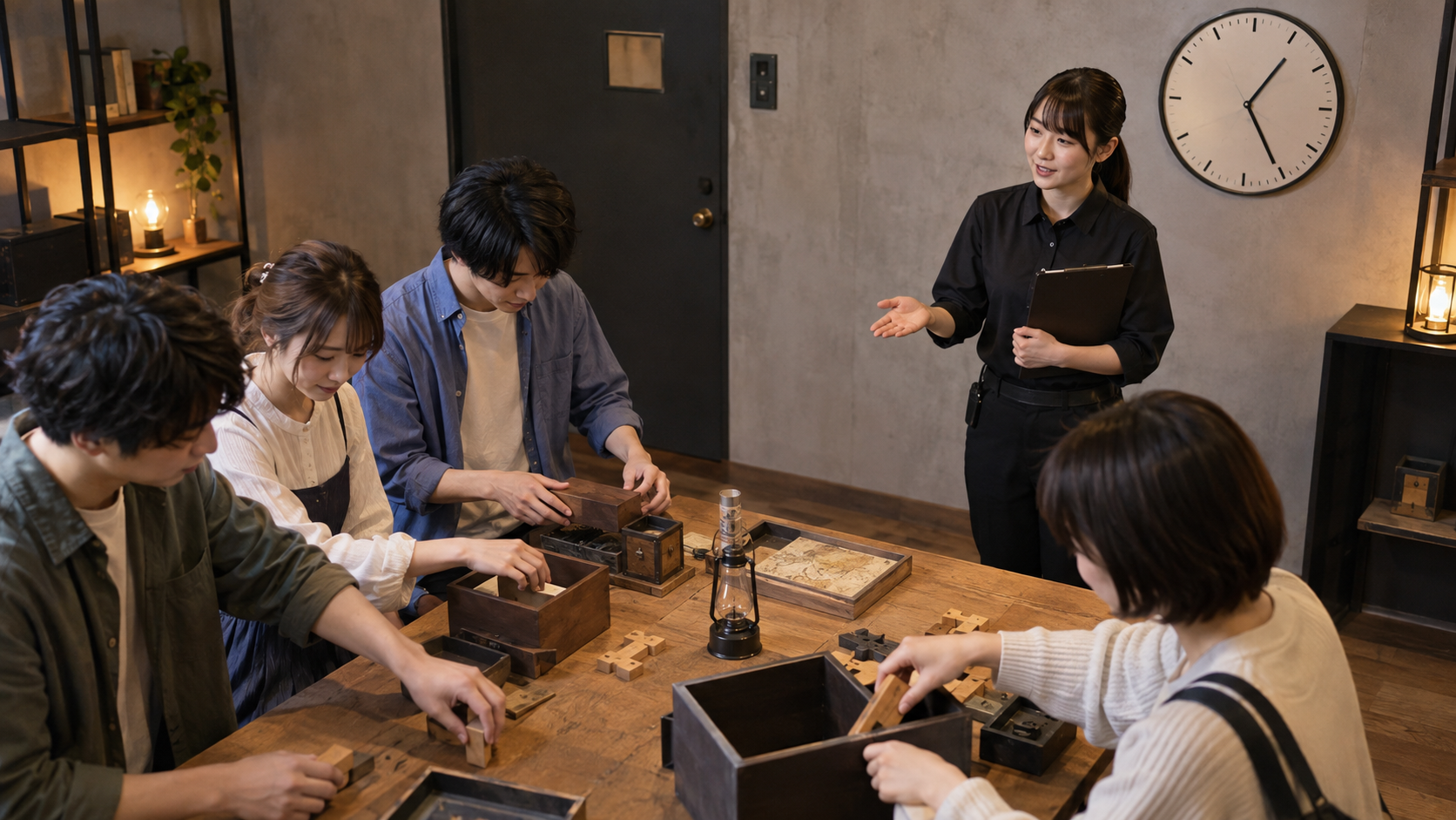 脱出ゲームの終了時刻を過ぎたら何を確認する？