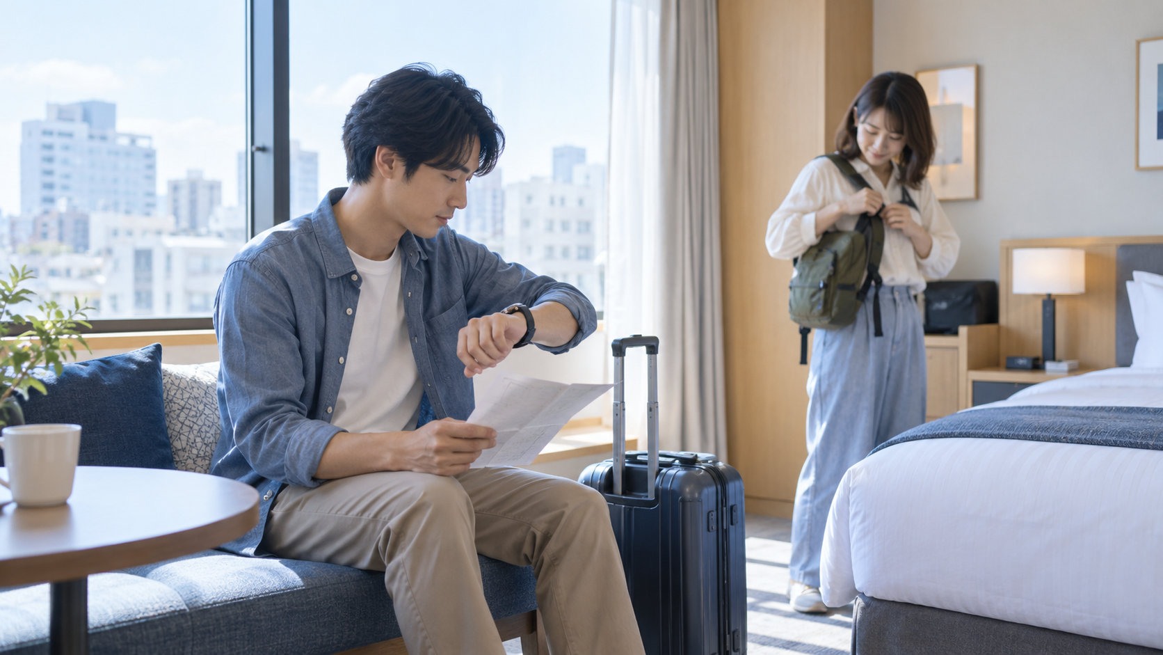 謎解き旅行の行程表｜列車・受付・荷物から逆算