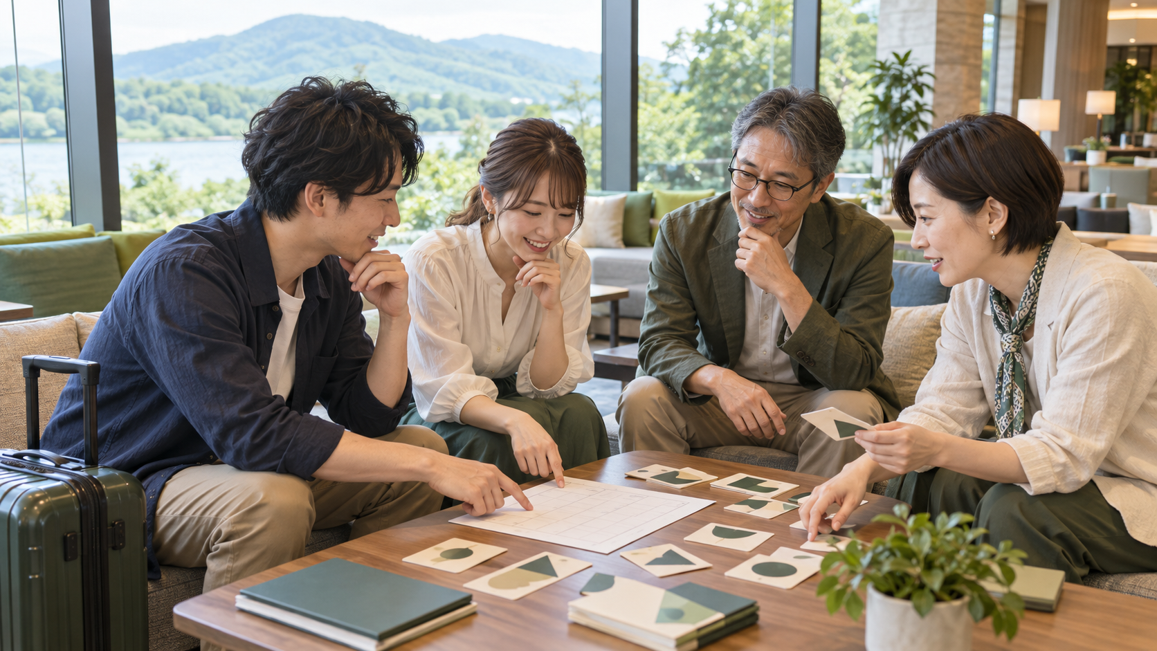 社員旅行の謎解き｜行程表と予約照会シート