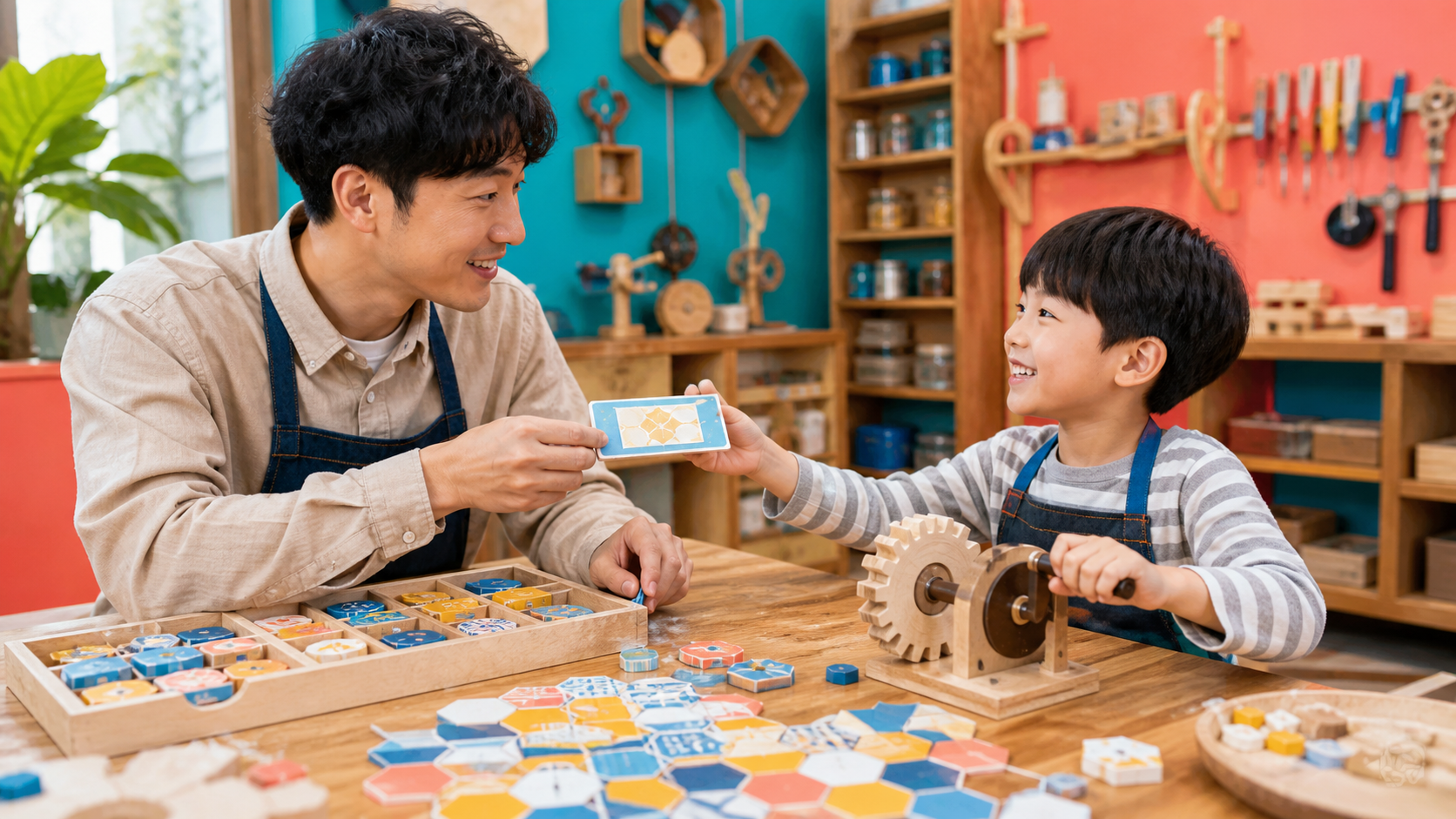 脱出ゲームで親子が協力する役割分担
